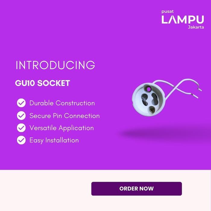Kabel Soket Fitting Spot GU10 / Lampu Halogen GU 10 / Fitting lampu GU