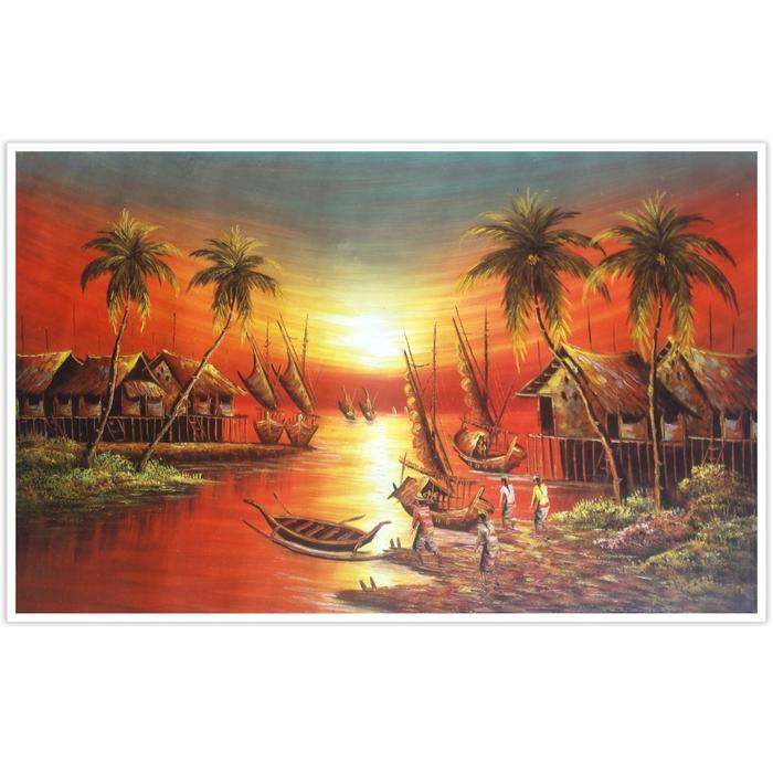 PROMO Lukisan Sunset 85 x 135
