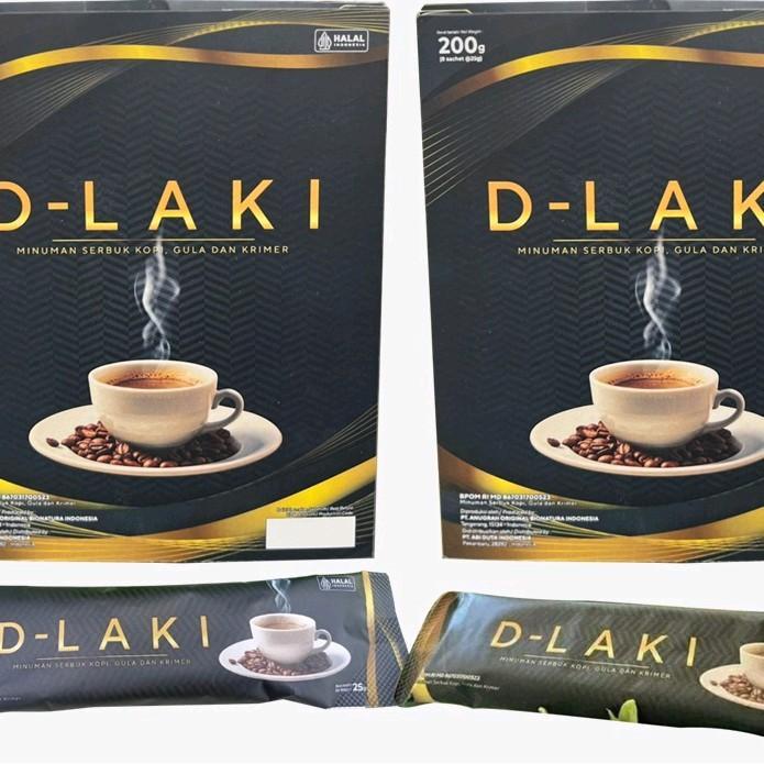 KOPI D'LAKI Coffee stamina+ Gula Robusta dengan Komposisi Kopi Gingsengcordycap untuk Stamina Tinggi