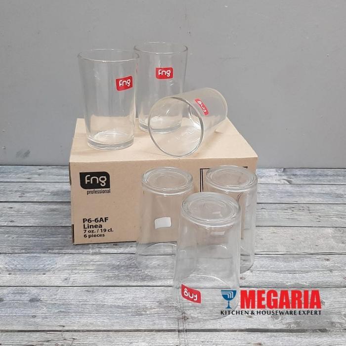 Gelas FNG Linea P6-6AF ( 7 Oz / 19 cl)/ Glass FNG Linea (1pcs)