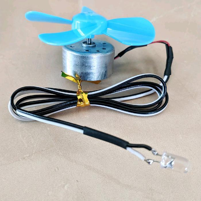 generator turbin angin mini dan lampu layangan fullset (dinamo pilihan)