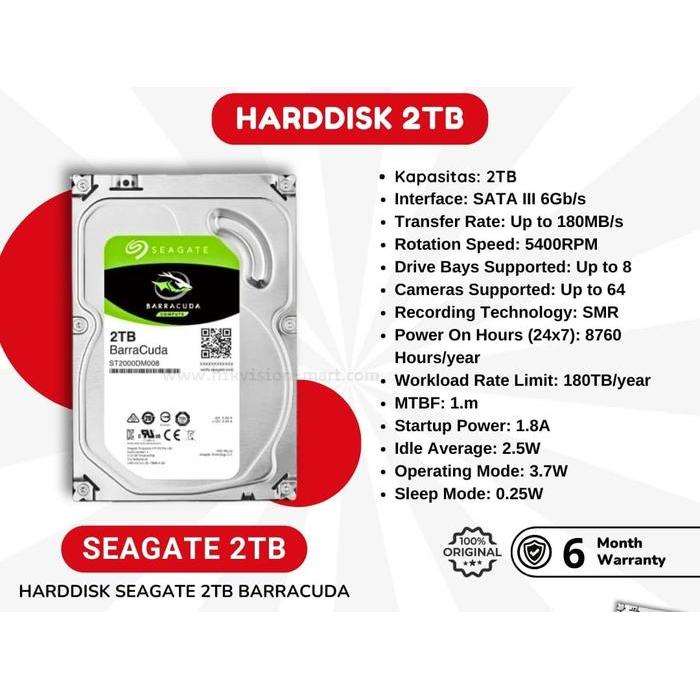 HARDISK 2 TB SEAGATE/ HDD 2TB