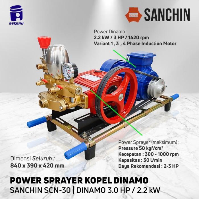 HIGH PRESSURE POWER SPRAYER SANCHIN SCN30 SCN 30 KOPEL DINAMO + SELANG PROMO TERMURAH