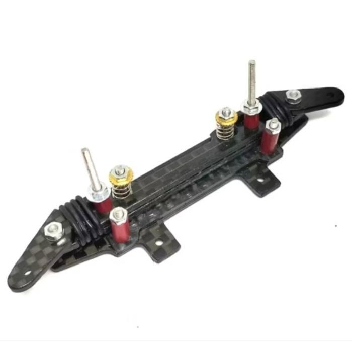 bumper depan sto pivot carbon tamiya