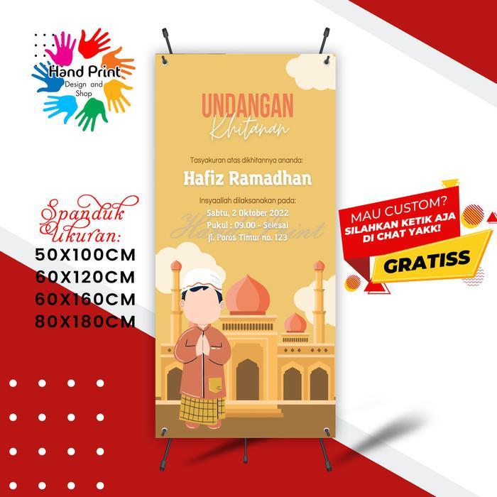 SPANDUK BANNER Khitanan Syukuran Sunatan B MMT Spanduk Custom 60x160