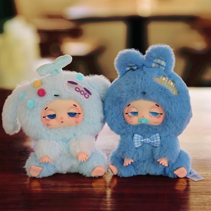 Go Project Baby Three Gantungan Kunci Boneka Sleepy Baby Doudou Random Key Chain Penanda Kunci