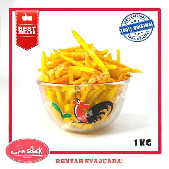 

STIK TALAS KUNING ORIGINAL CAP INTAN GURIH RENYAH SNACK KILOAN 1000GR