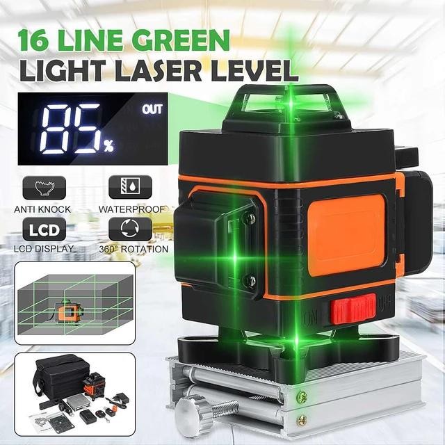 Laser Level 4D 16 Line Laser Siku Bangunan At-16