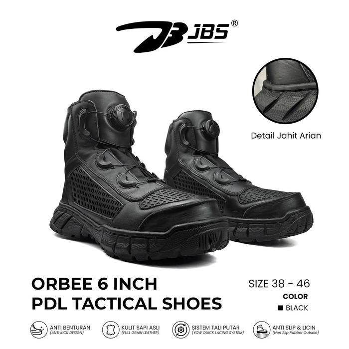 Sepatu PDH Tali Putar / Sepatu Tactical Original Rafale Bee 6" Hitam
