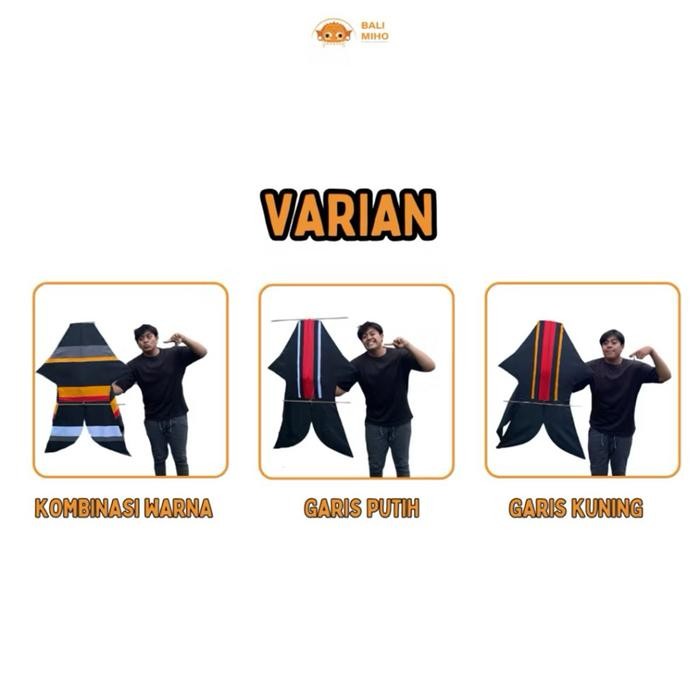 Layangan Bebean Kain 80 x 1 meter - Bebean Kain - Layangan Ikan Bali - Layangan Knockdown - Bebean