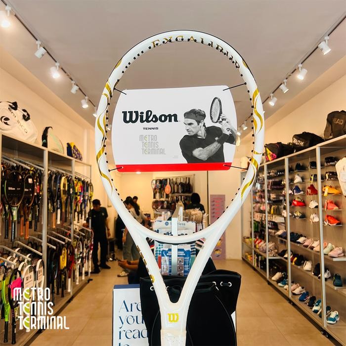 Wilson Excalibur 115 White Gold 2024 Limited Edition Tennis Racket ( Raket Tenis Wilson Excalibur )