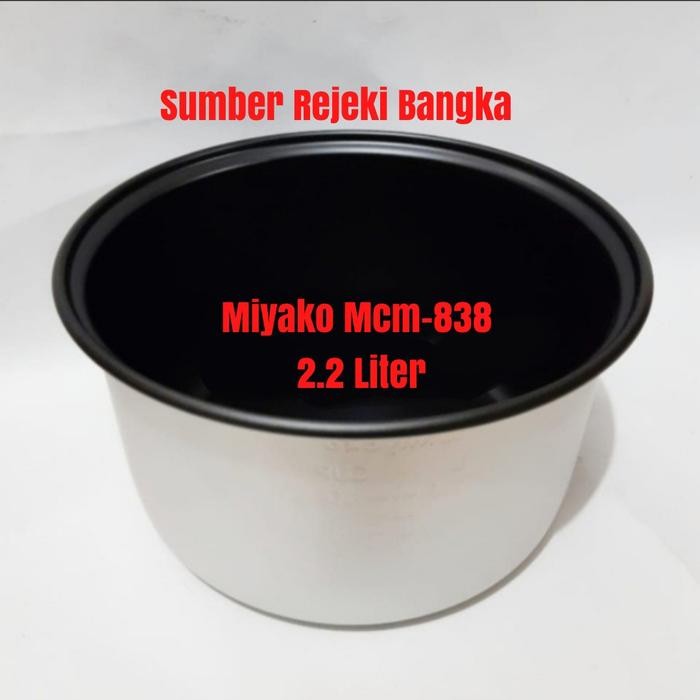 Inner Pot / Panci 2.2 Liter Miyako Mcm-838/Mcm 838/Mcm838