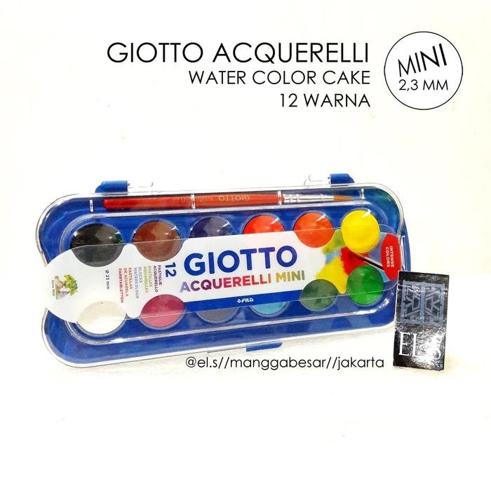 

Pilihan- Giotto Acquerelli Mini 12 Warna ( Water Color Cake / Cat Air )