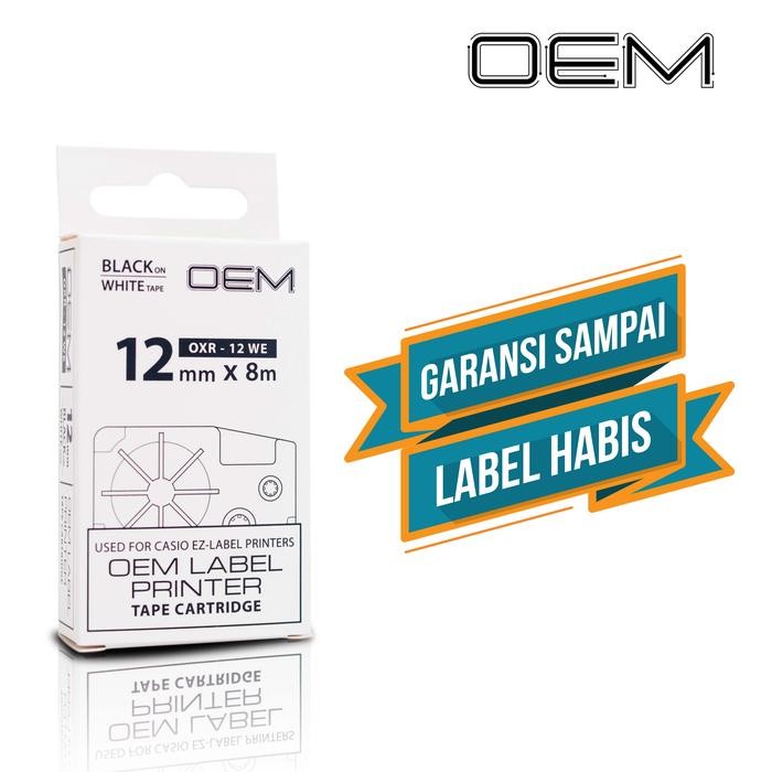 

Pilihan- Oem Tape Ez Label Casio 12Mm Black Ink White (Oxr-12We)