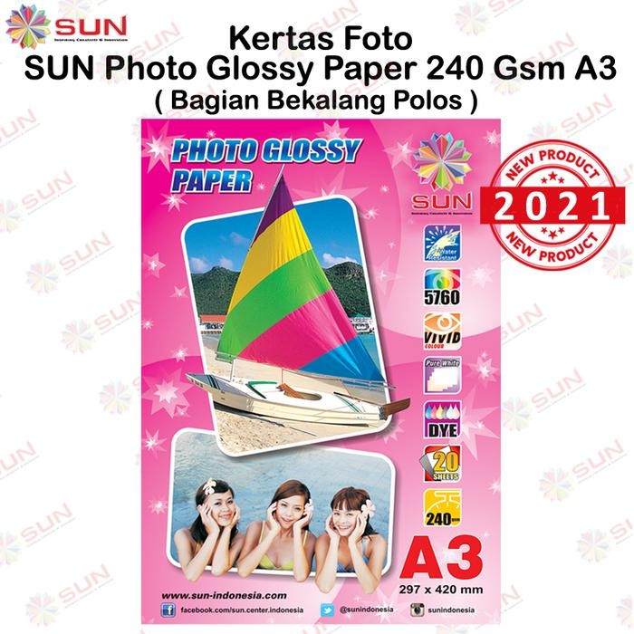 

Pilihan- Kertas Foto A3 240 Gsm - Sun Photo Glossy Paper