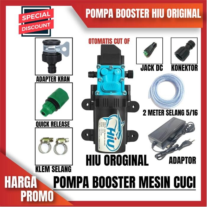 Pompa Booster pendorong air mesin cuci otomatis Pompa Dc Hiu 100Psi
