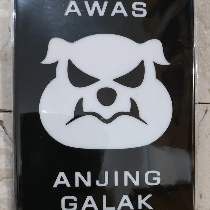

LASER CUTTING ACRYLIC SIGN/TANDA "AWAS ANJING GALAK" 01