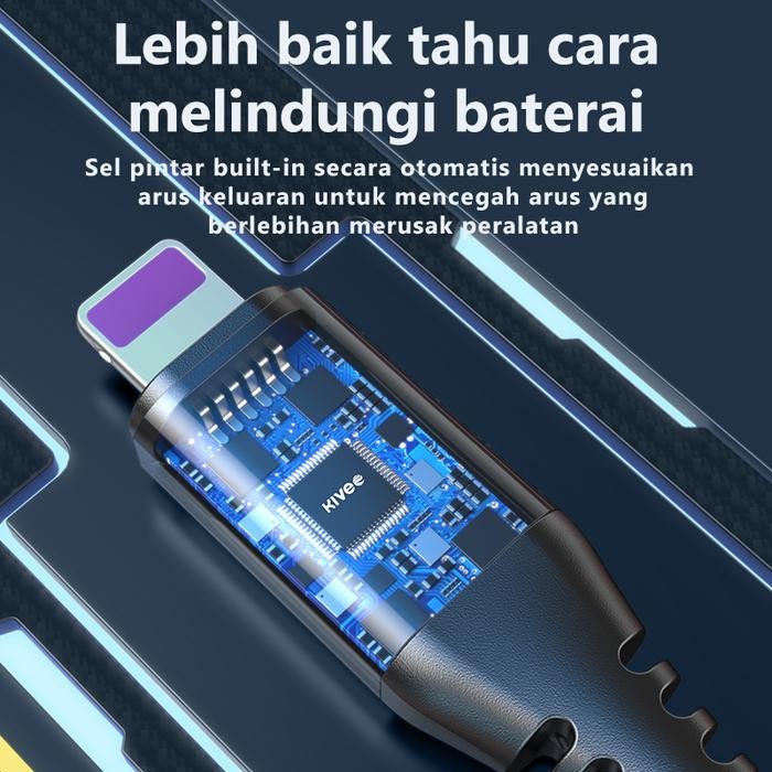 KIVEE Kabel Data Apple Iphone Lightning USB-Lightning 2.4A