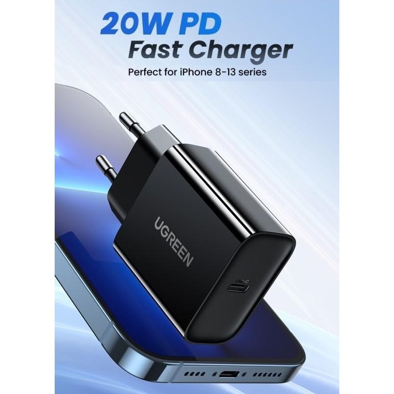 Adapter Kepala Charger 20W MFI USB C iPhone 11 12 13 Pro Max