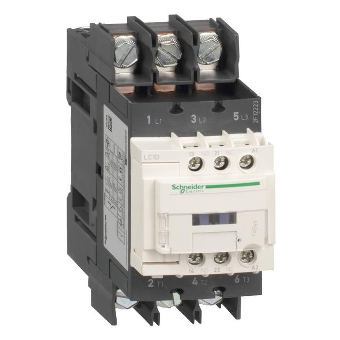Schneider Contactor TeSys D 3P (3 NO) 40A 24VDC - LC1D40A6BD