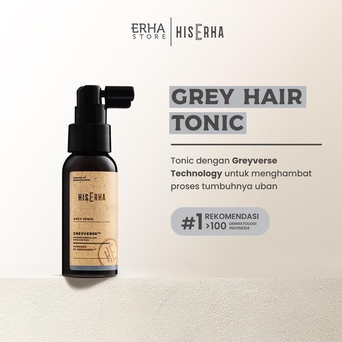 Pilihan- Hiserha Grey Tonic 60Ml - Tonik Rambut Beruban