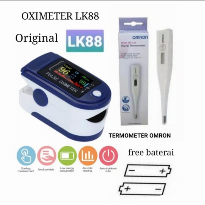 paket oximeter thermometer Omron MC245 Original Kode 572