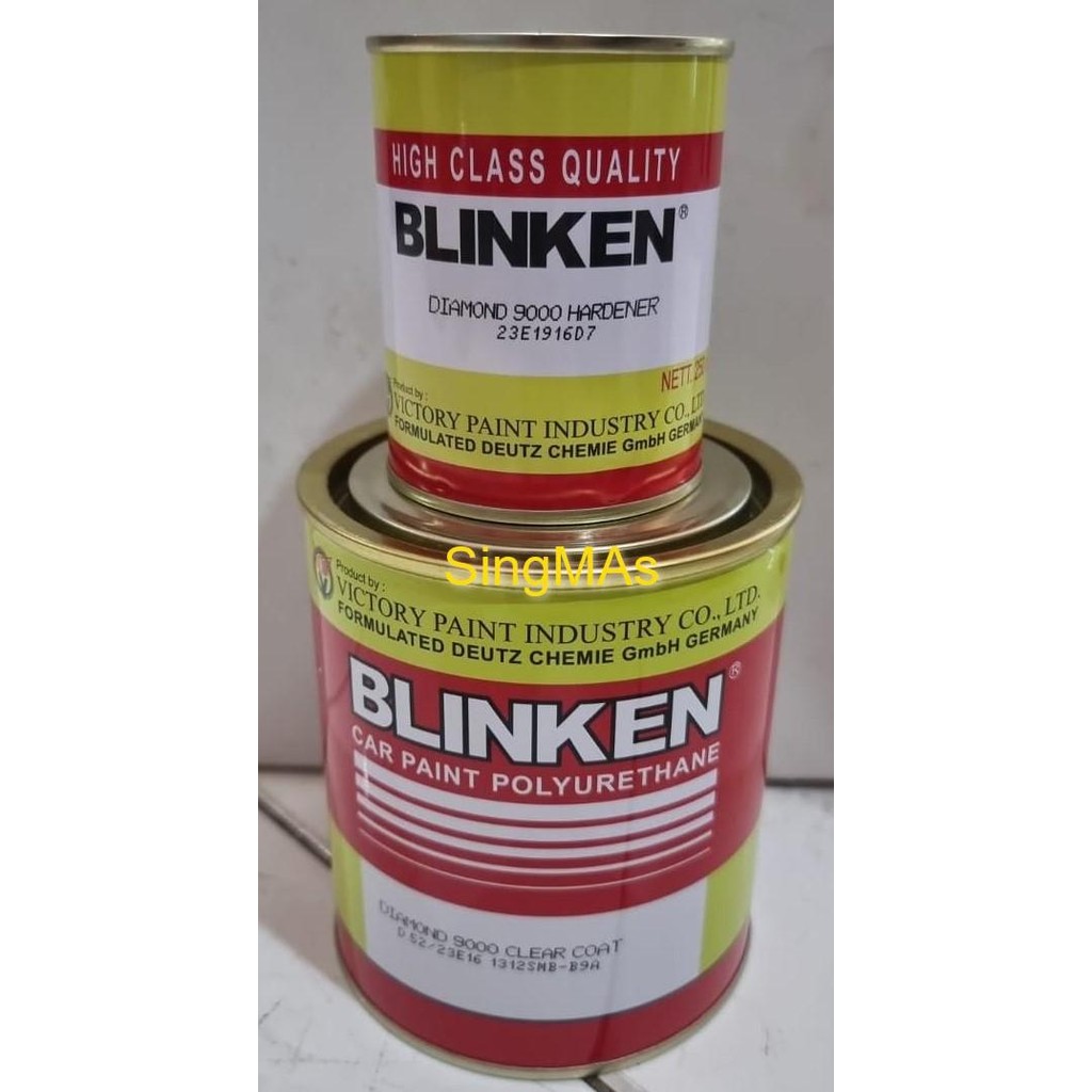 Pilihan- Pernis Vernis Clear Blinken Diamond 9000 Clear 1.25 Liter Set