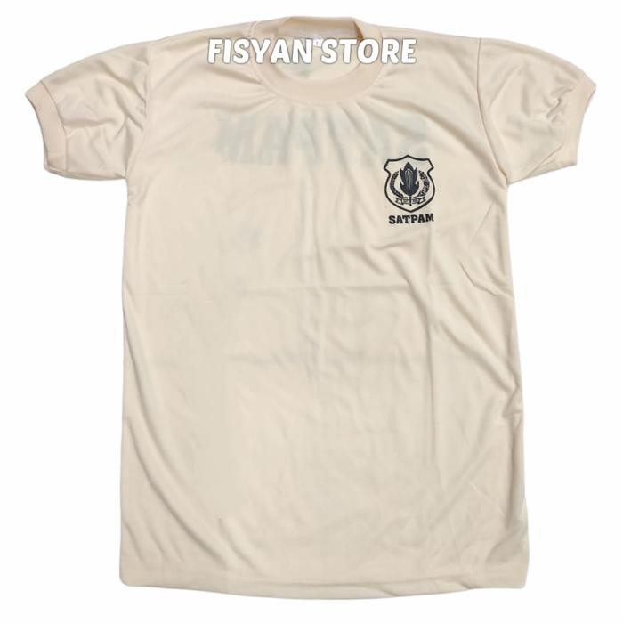 Pilihan- Kaos Satpam Krem Kaos Dalaman Satpam Krem