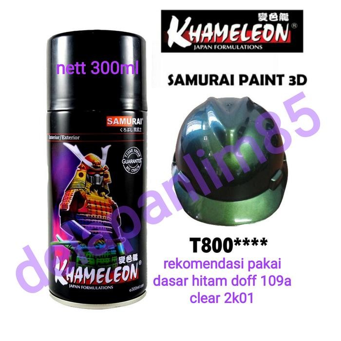 Terbaik Samurai Paint T800**** Khameleon Hijau/Cat Semprot 3D Warna Bunglon 100% Ori