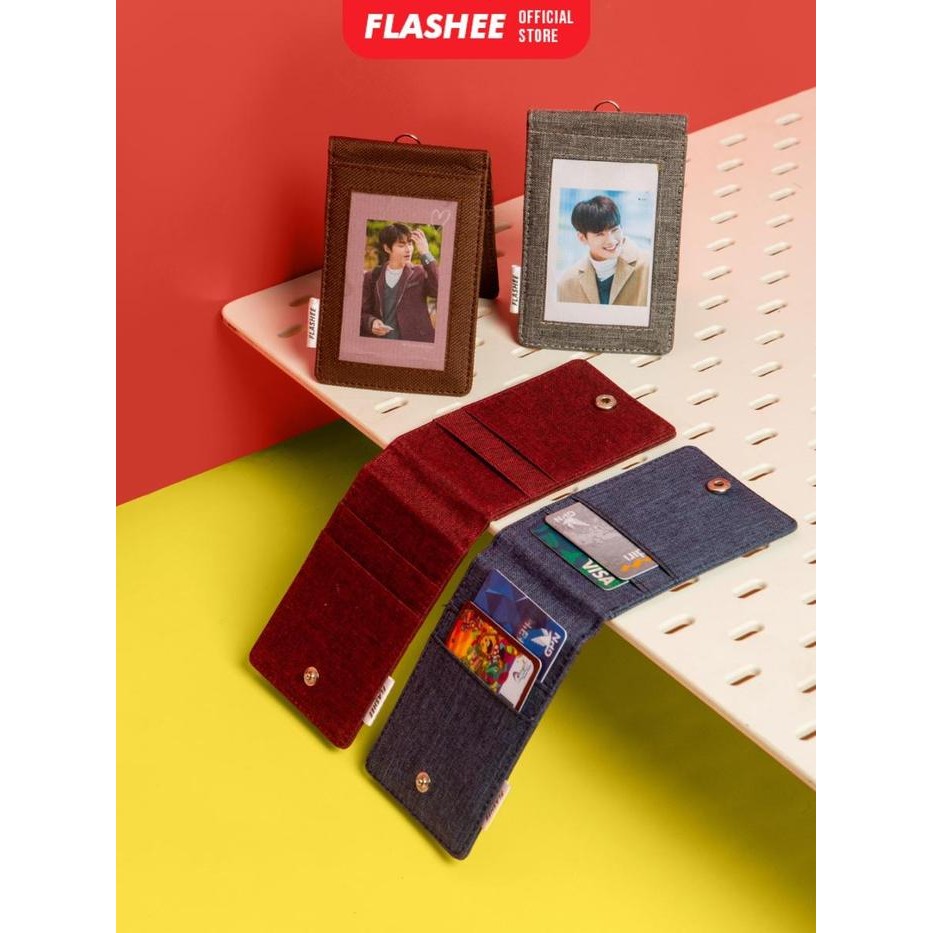 

New Flashee Lanyard Tali ID Card Holder Kancing Brooklyn Lanyard Name Tag Kancing Dua Sisi Plastik