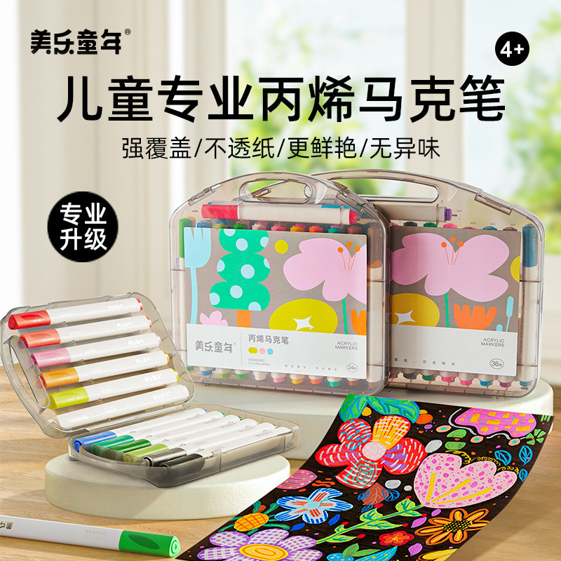 

Spidol Akrilik untuk Anak - Set Mewarnai 36 Warna, Alat Melukis & Menggambar, Aman untuk Anak-Anak, Tidak Mudah Luntur, Tahan Air, Non-Toxic |WI86BHVU|