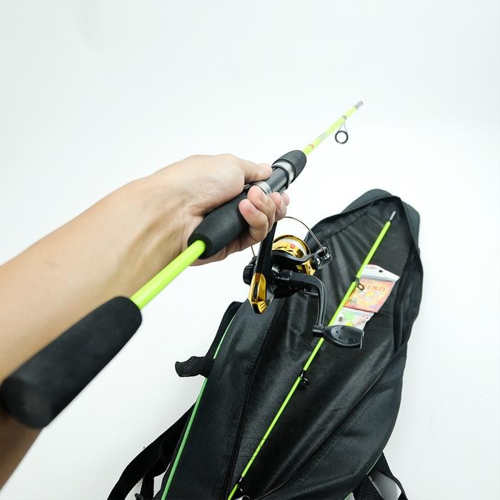 1 Set Joran Pancing Japan Style Swan Nova 17 Lbs 120 135 150 Cm Fiber Solid Lentur Bonus Tas Shimano