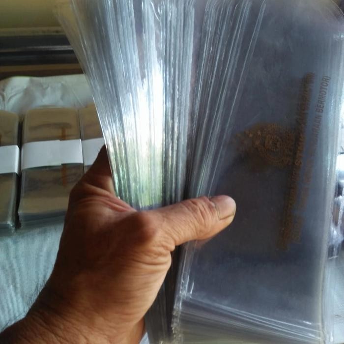 

New PLASTIK SAMPUL COVER STNK BAHAN Tebal PVC 0.10mm