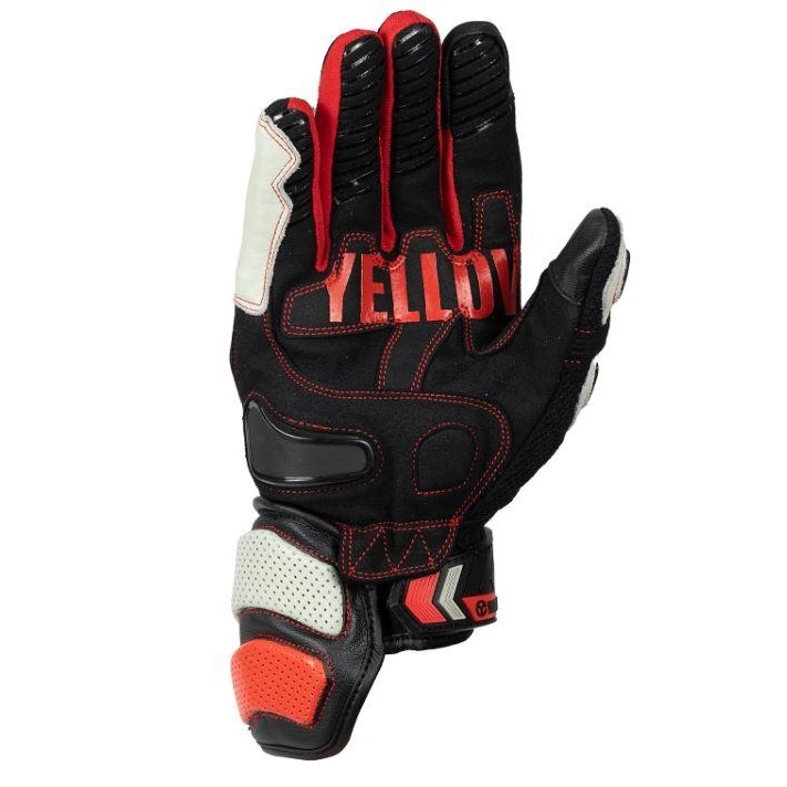 GLOVE YELLOW CORN YG-346 BLACK/RED SARUNG TANGAN MOTOR ORIGINAL