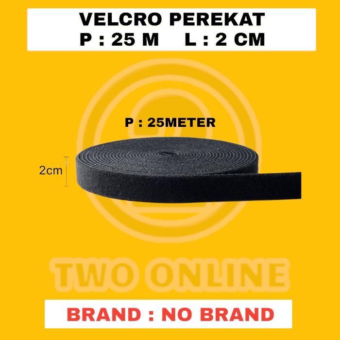 

Velcro Pengikat Kabel 25M Velcro Perekat 25M X 2Cm Fo/Fiber Optik