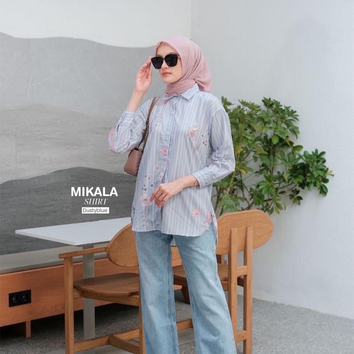 Pilihan- Mylady Hijab Mikala Shirt Mylady Hijab Kemeja Wanita Casual Cantik Formal