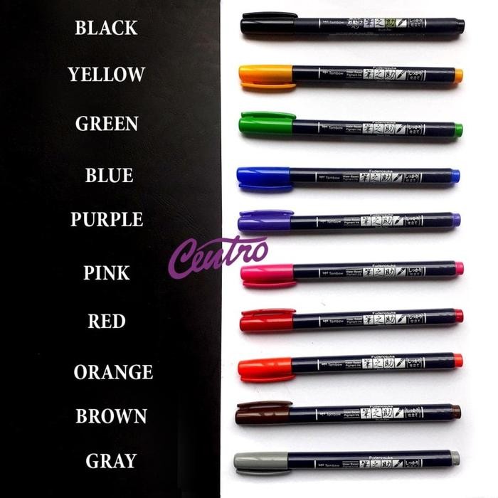 

Pilihan- Tombow Fudenosuke Hard Tip Brush Pen Colors Coloring Calligraphy Warna