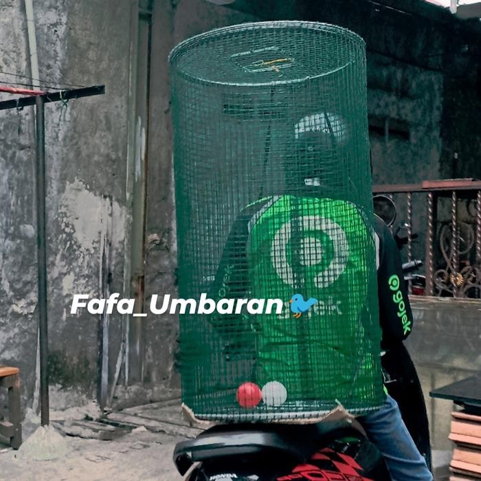 Kandang umbaran bulat jungkat jungkit -+2meter