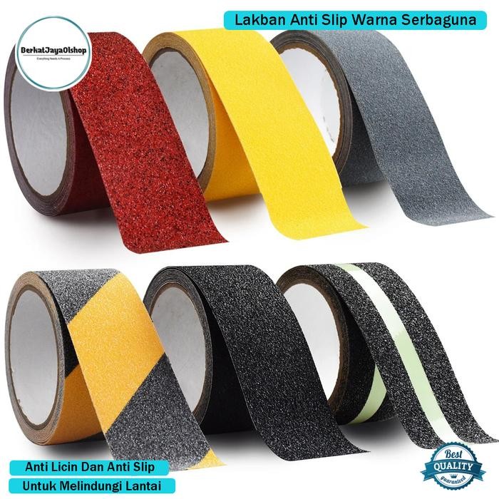 New Lakban Anti Slip Lantai Tangga Safety Walk Tape Anti Licin Stiker Lantai Antislip Permeter