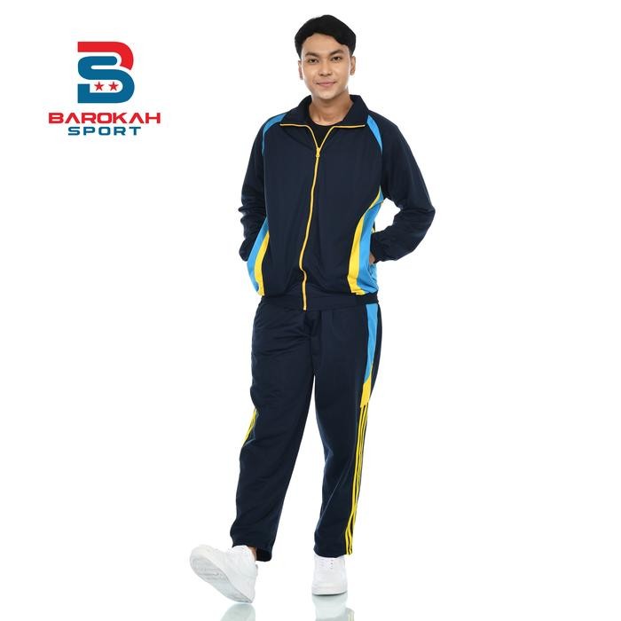 Pilihan- Setelan Olahraga Pria Sport Seragam Olahraga Setelan Jaket Celana Olahraga Jaket Sport