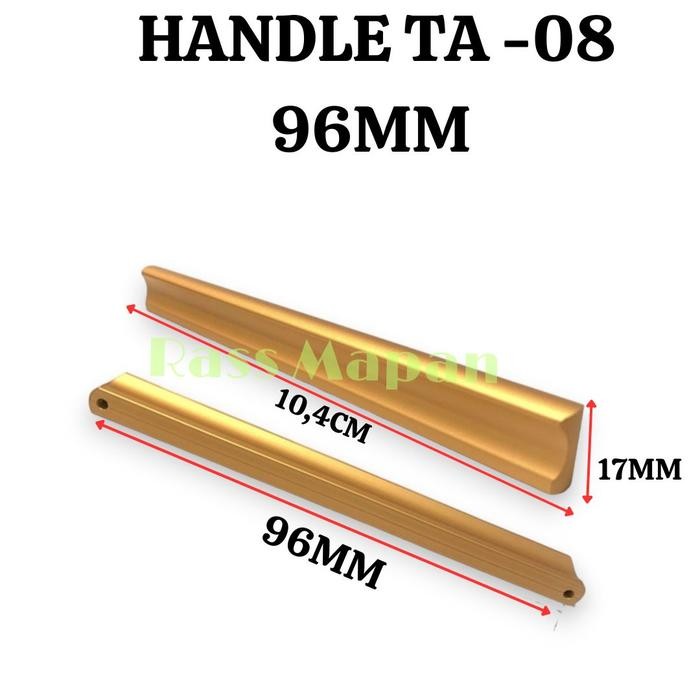 RJ Handle Aluminium Pegangan Laci Lemari Mebel Kitchen Set TA-08 Huben