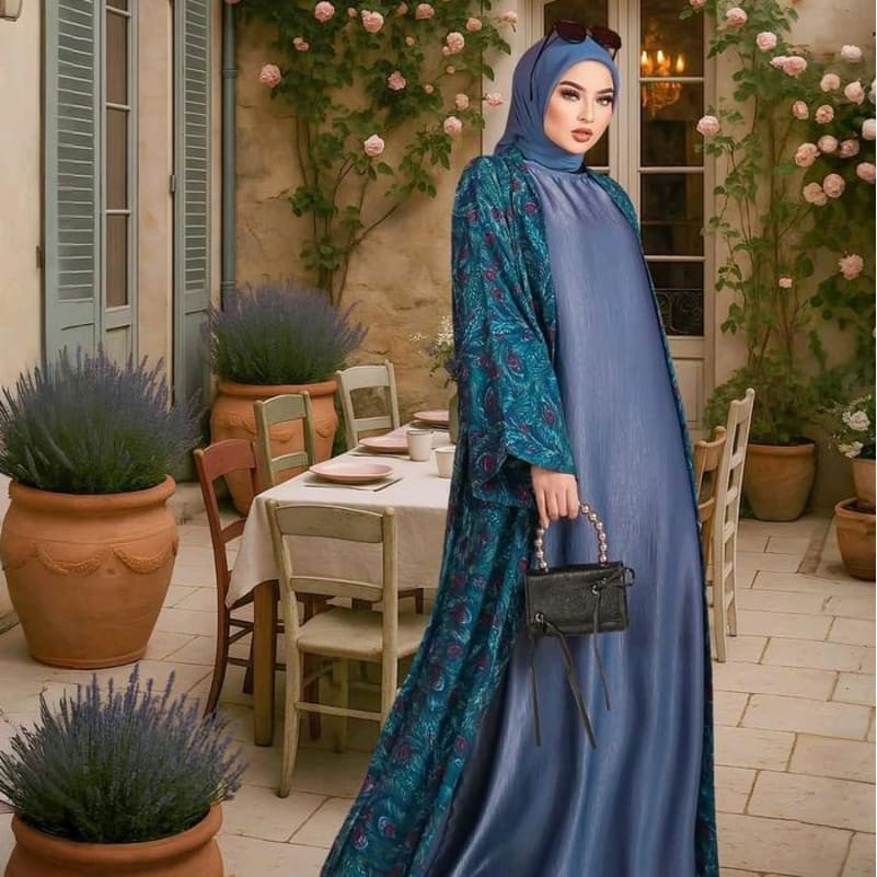 OSTRA Abayat ( one set ) ld140 material premium medina silk