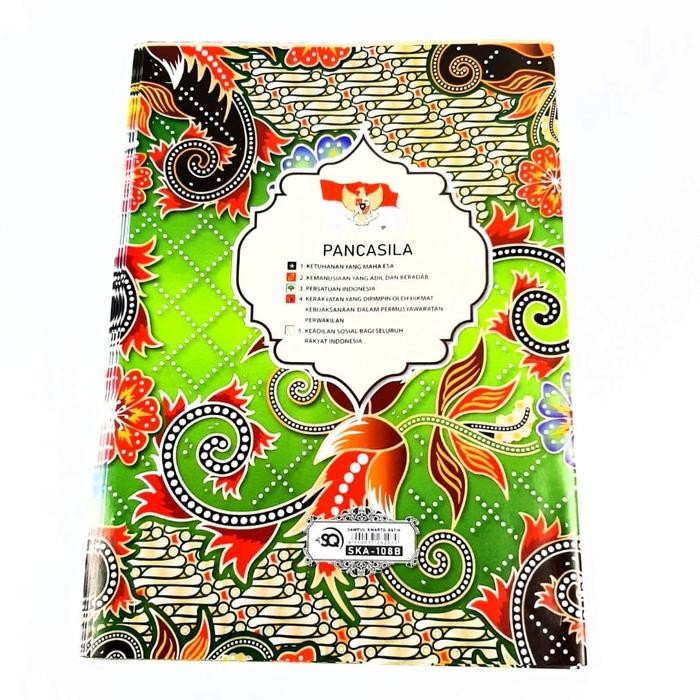 

New Harga Grosir ( 1packs/20lbr ) Sampul Buku Kwarto Batik