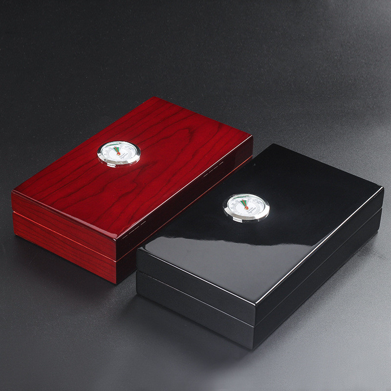 Cedar Wood Cigar Humidor Box Case Portable Cigar Box Case Humidifier Hygrometer Cigar Humidor Sigare