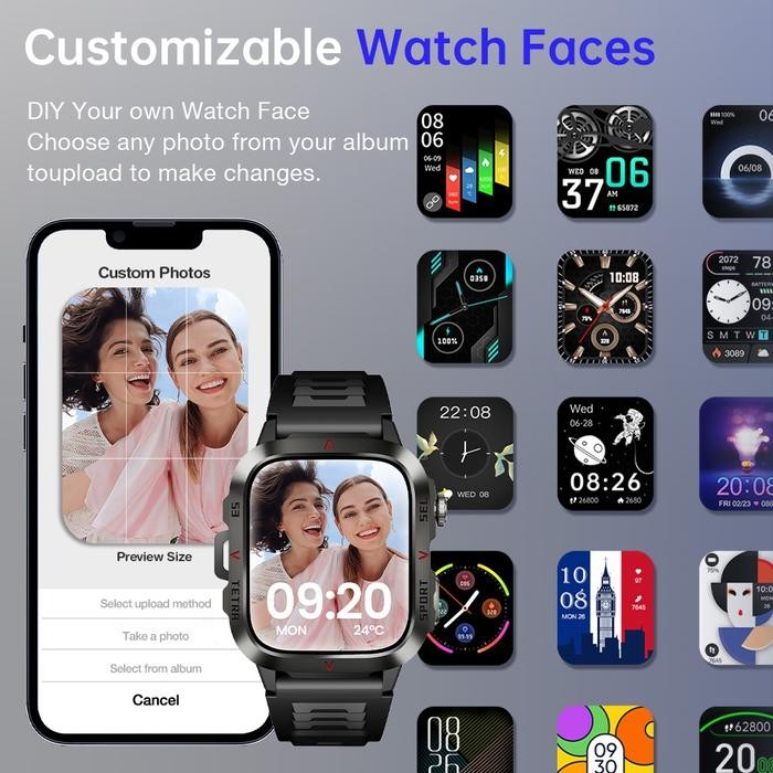 56I0  Aolon Tetra S3 Smartwatch Asli Eksklusif Aolon Wallpaper Baterai 420Mah Panggilan