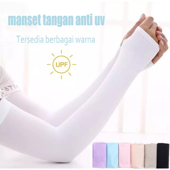 [BUY 1 GET 1 ]Manset Deker Tangan pria/wanita polos / Handsock Deker Manset Tangan Muslim Panjang