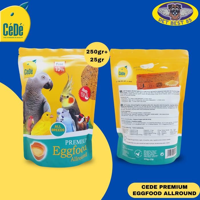 ces0- Cede Premium Eggfood Allround 250Gr+25Gr Cede Eggfood All Bird