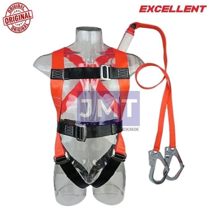 Full Body Harness Double Hook Besar Dengan Shock Absorber