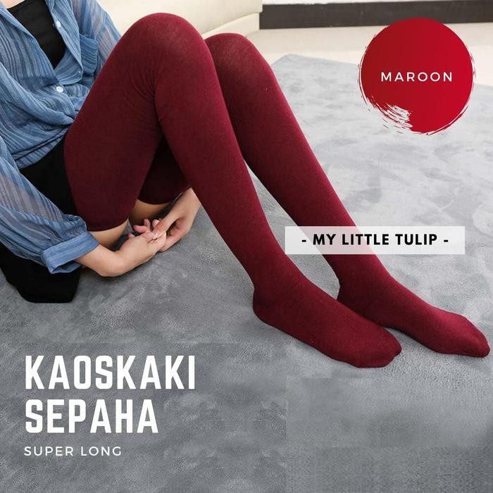 Kaos Kaki Legging Super Long / Kaos kaki Leging / Kaos kaki Paha Atas