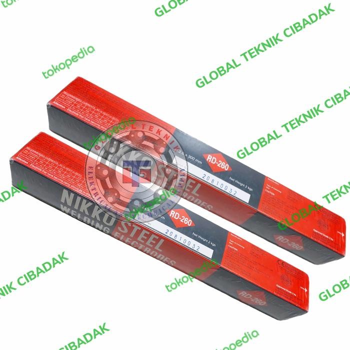 Kawat Las Listrik RD260 20 mm Kemasan 2 Kg Merk Nikko Steel